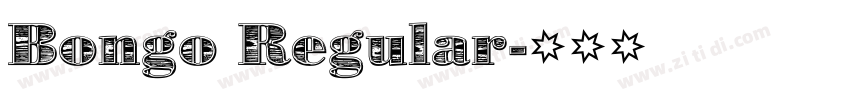 Bongo Regular字体转换
